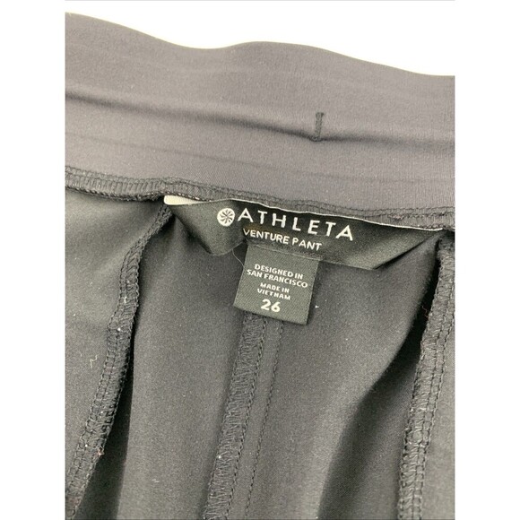 Athleta Go Far Travel Venture Pant Black PullOn Drawstring Jogger 566665 Plus 26 - Picture 9 of 16